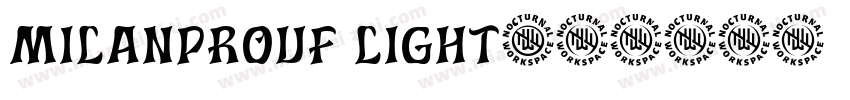 milanprovf light字体转换